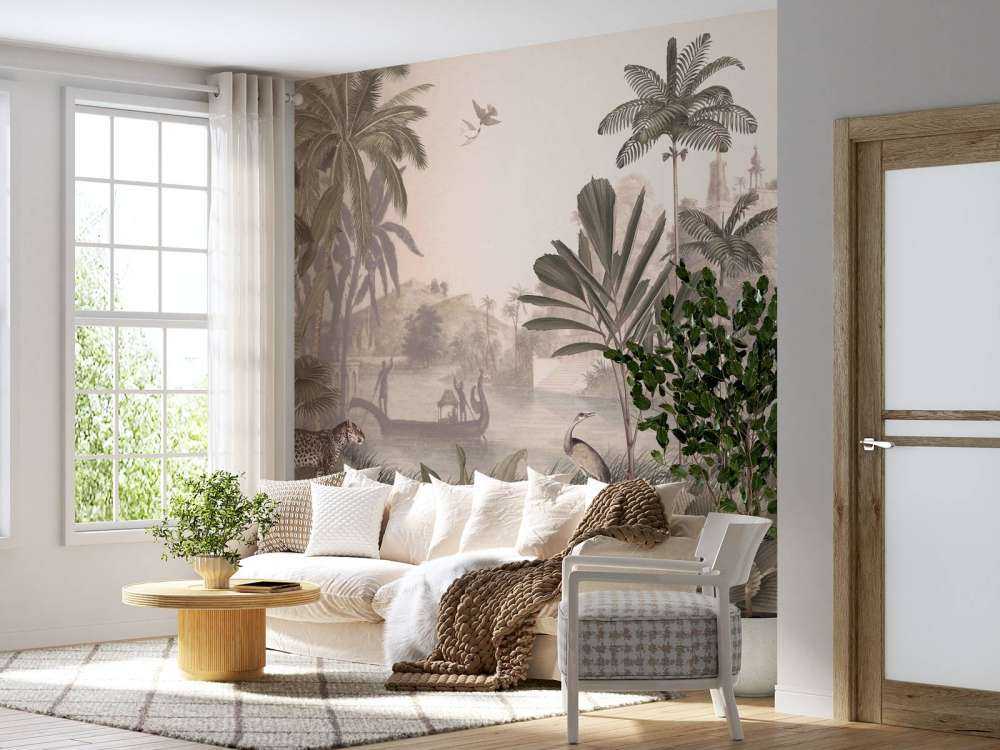 Leopard Landscape - Sepia