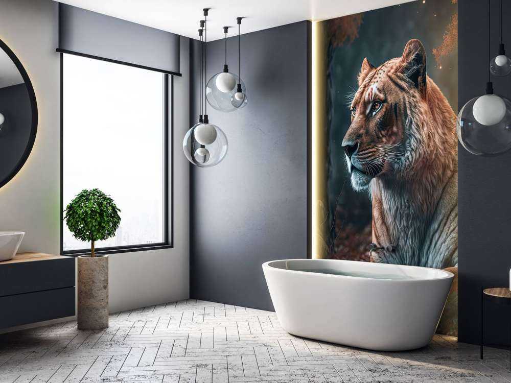 Illustration af en løve