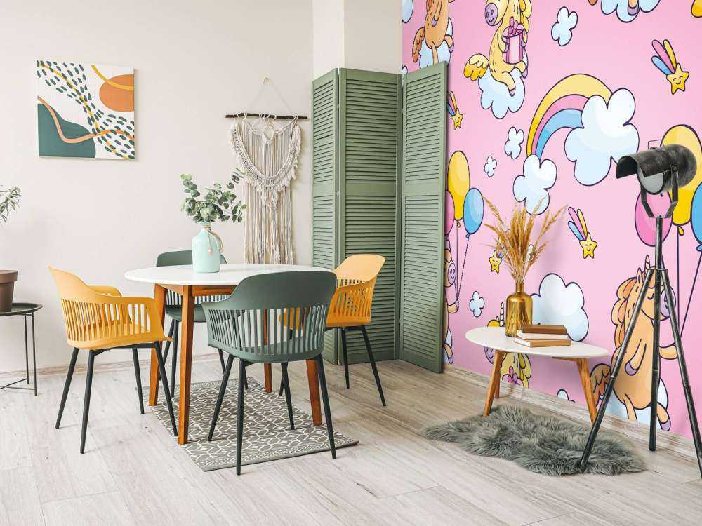 Enhjørninger med balloner