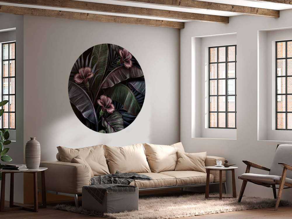 Tropisk hibiscus mønster