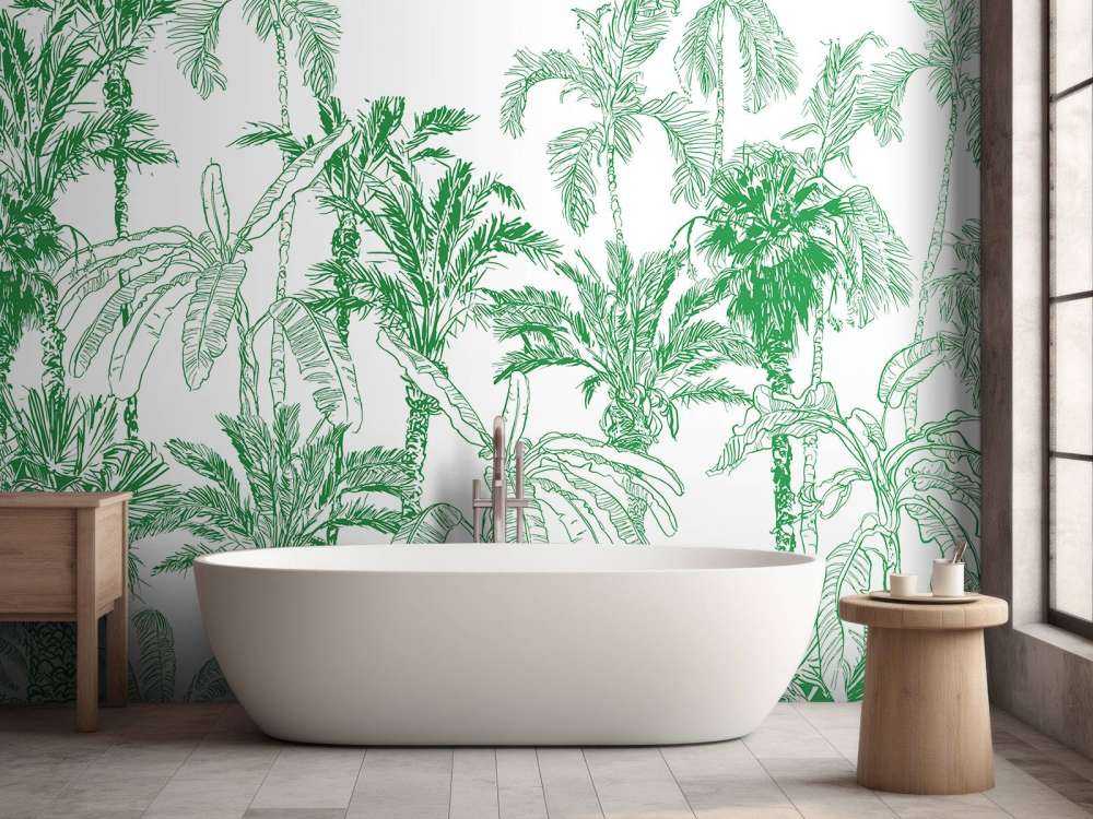 Grøn jungle illustration