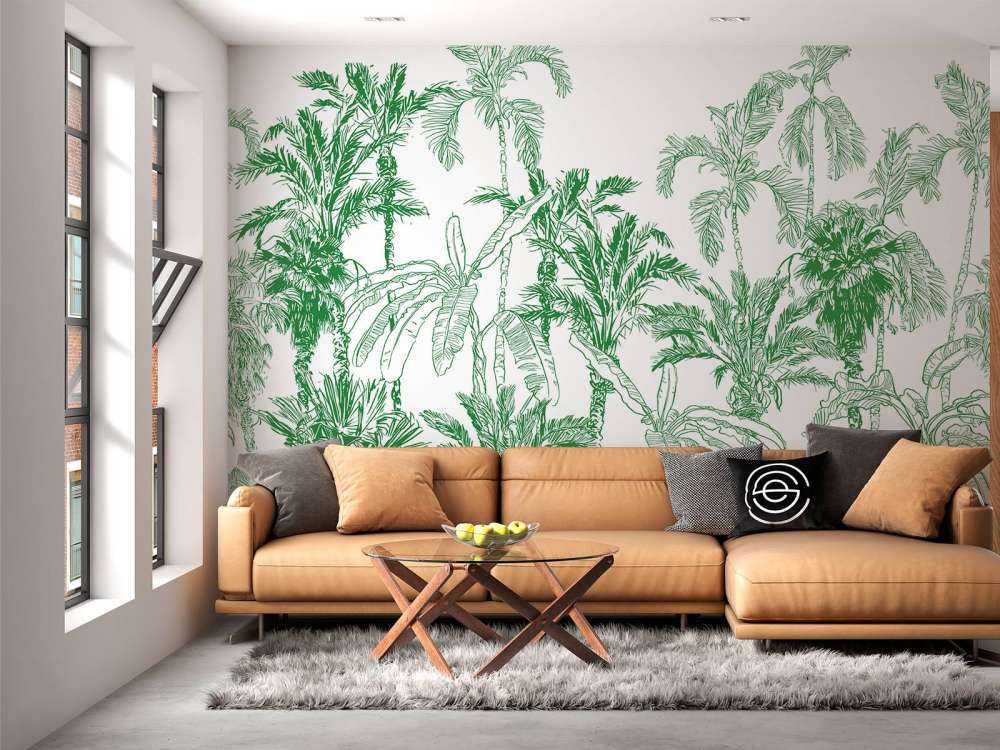Grøn jungle illustration