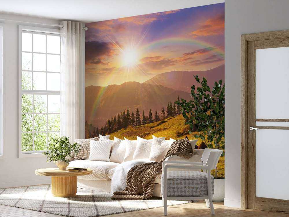 Høstakke i bjerglandskab