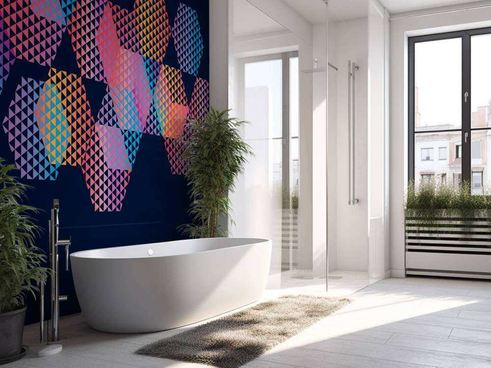 Farverige sekskanter