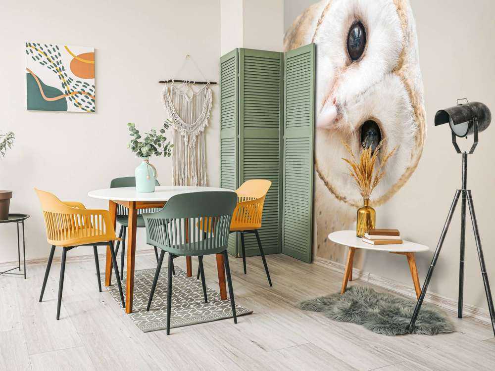 Ugle med hovedet på skrå