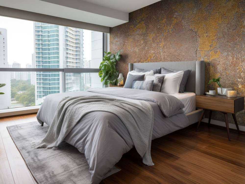 Gammel mur med gul stdk