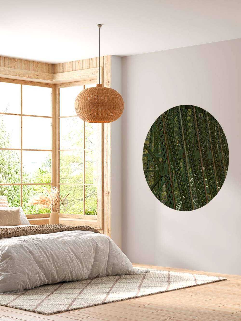 Stålkonstruksjon gammel jernbanebro