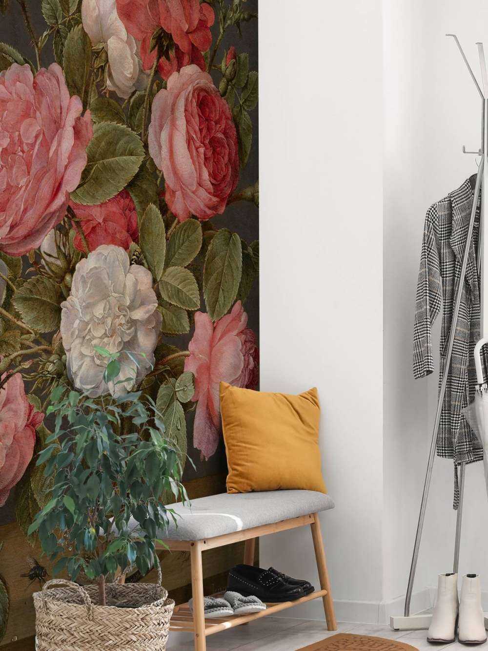 Roser i en glassvase