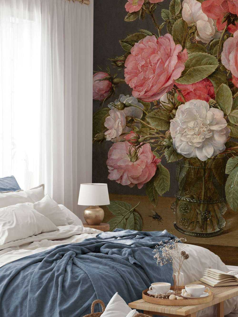 Roser i en glassvase