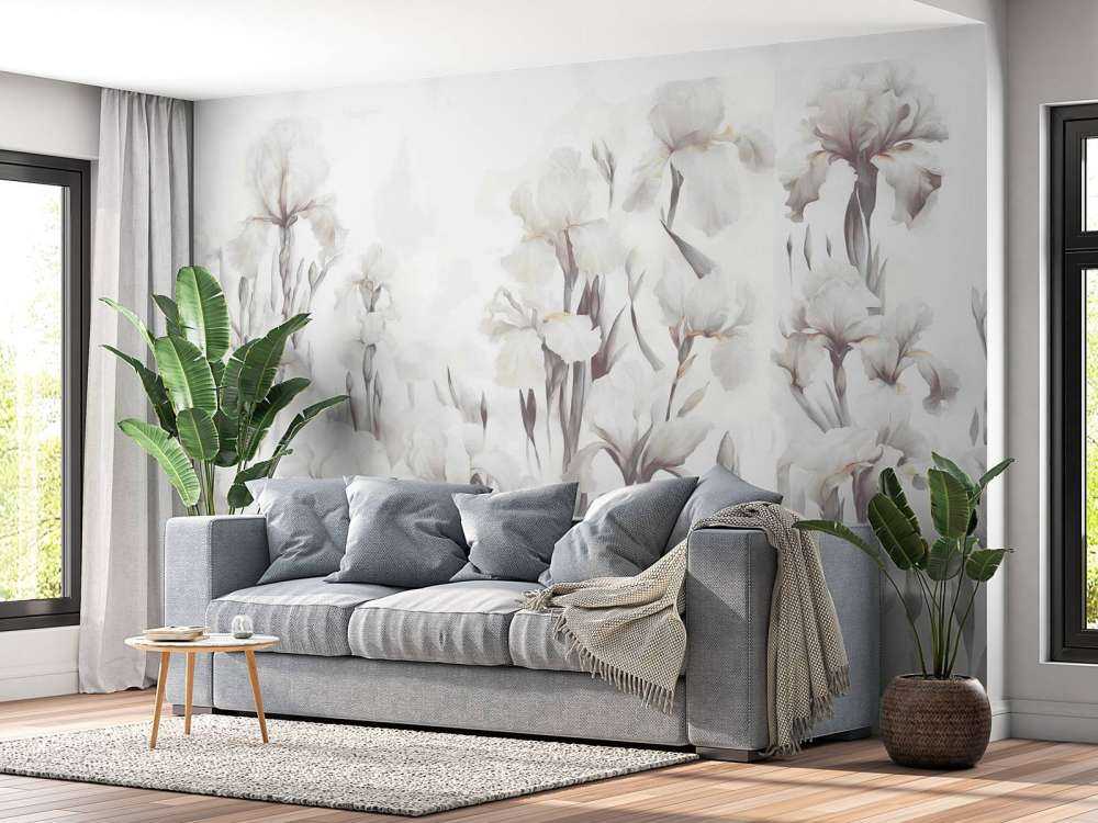 Irisene danser sømløst dempet beige