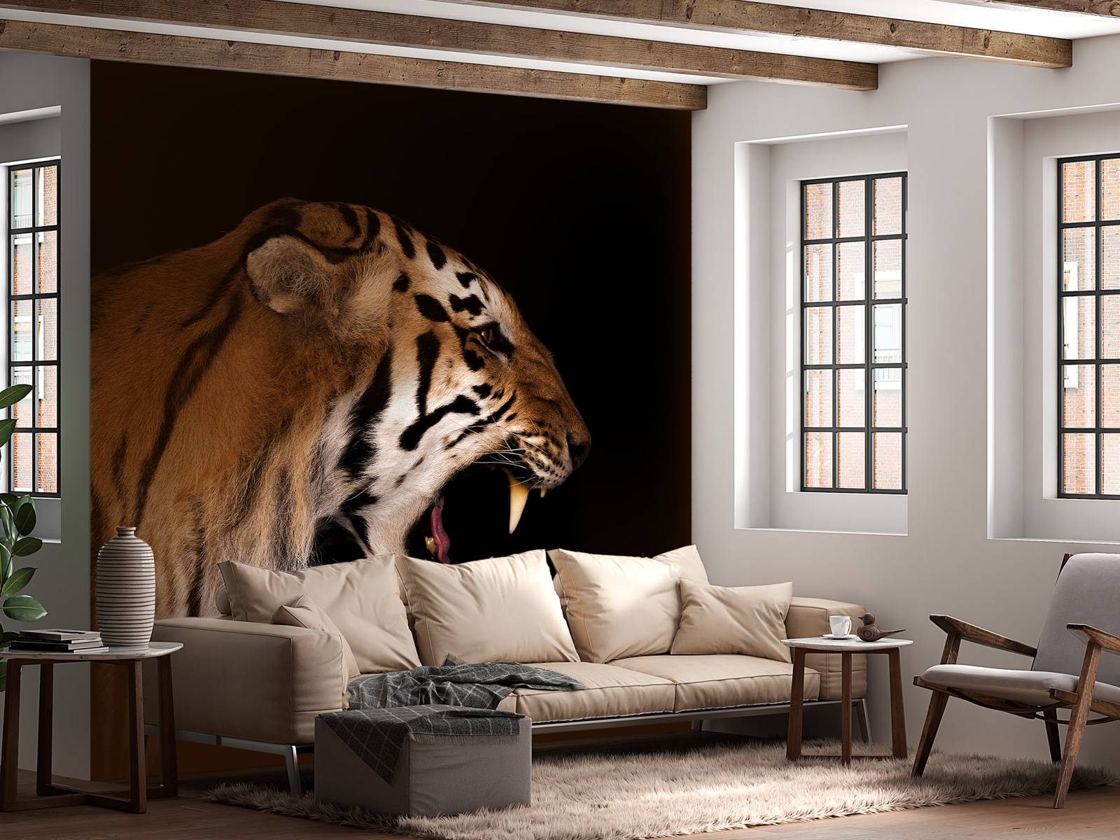 Brølende tiger
