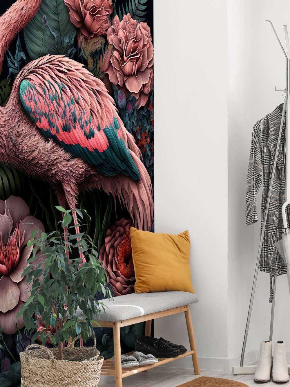 Flamingo Blomsterprakt Natt
