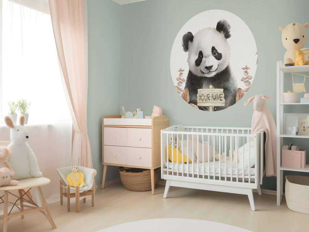Pandaunge i jungelen i fargen taupe