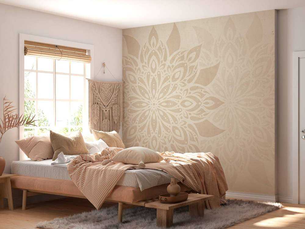 Beige Mandala Dobbeltrom