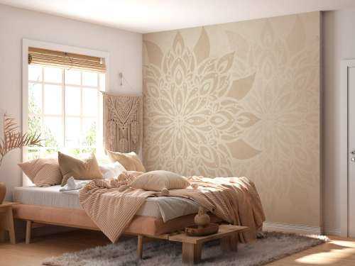 Beige Mandala Dobbeltrom
