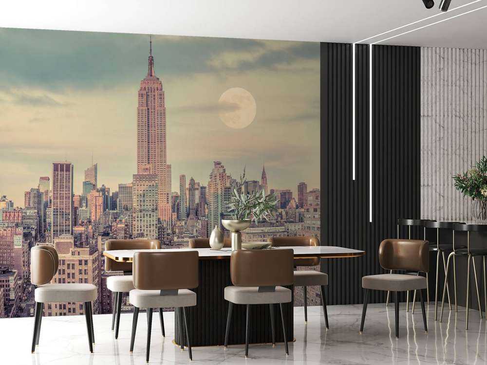 Empire State Building med Manhattan