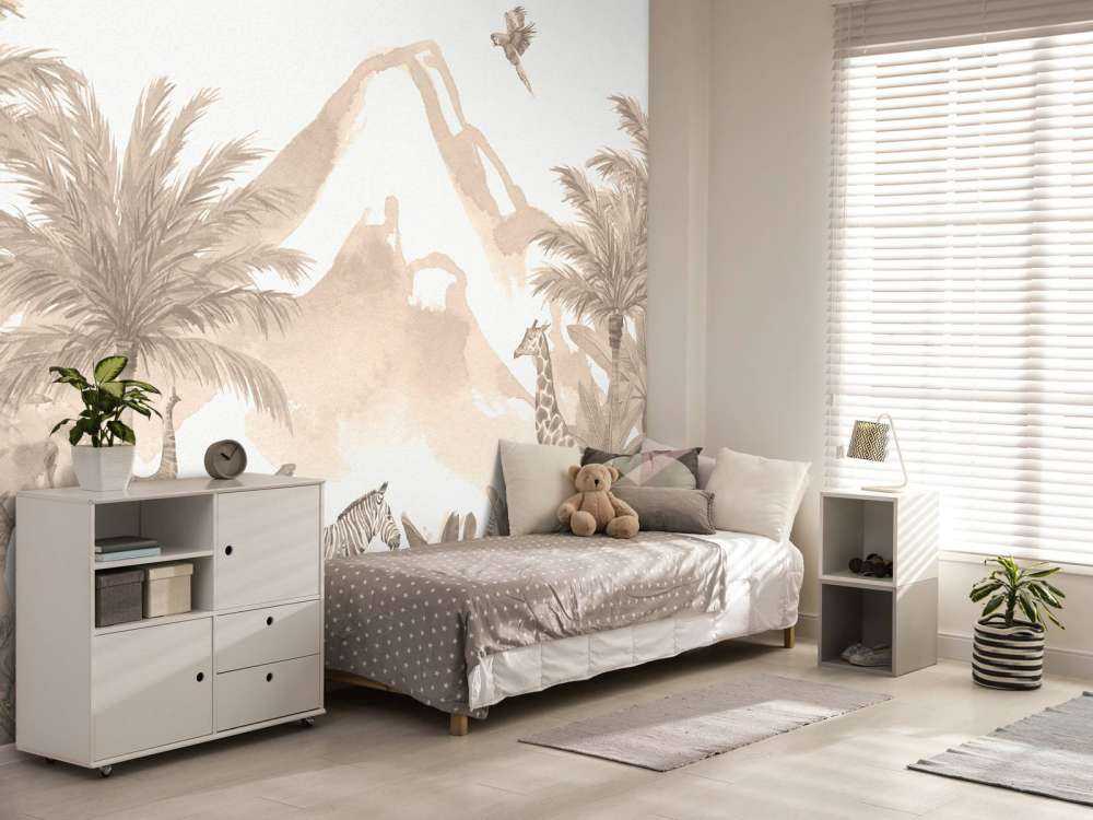Jungeldyr i taupe