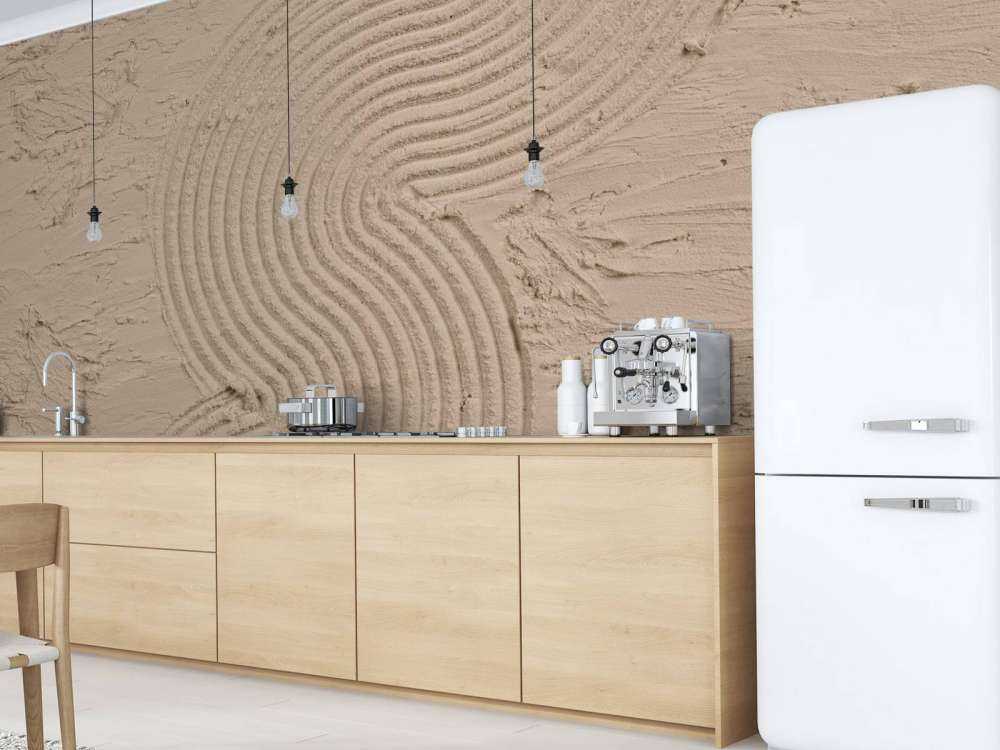 Organiske linjer og strukturer zoome inn taupe