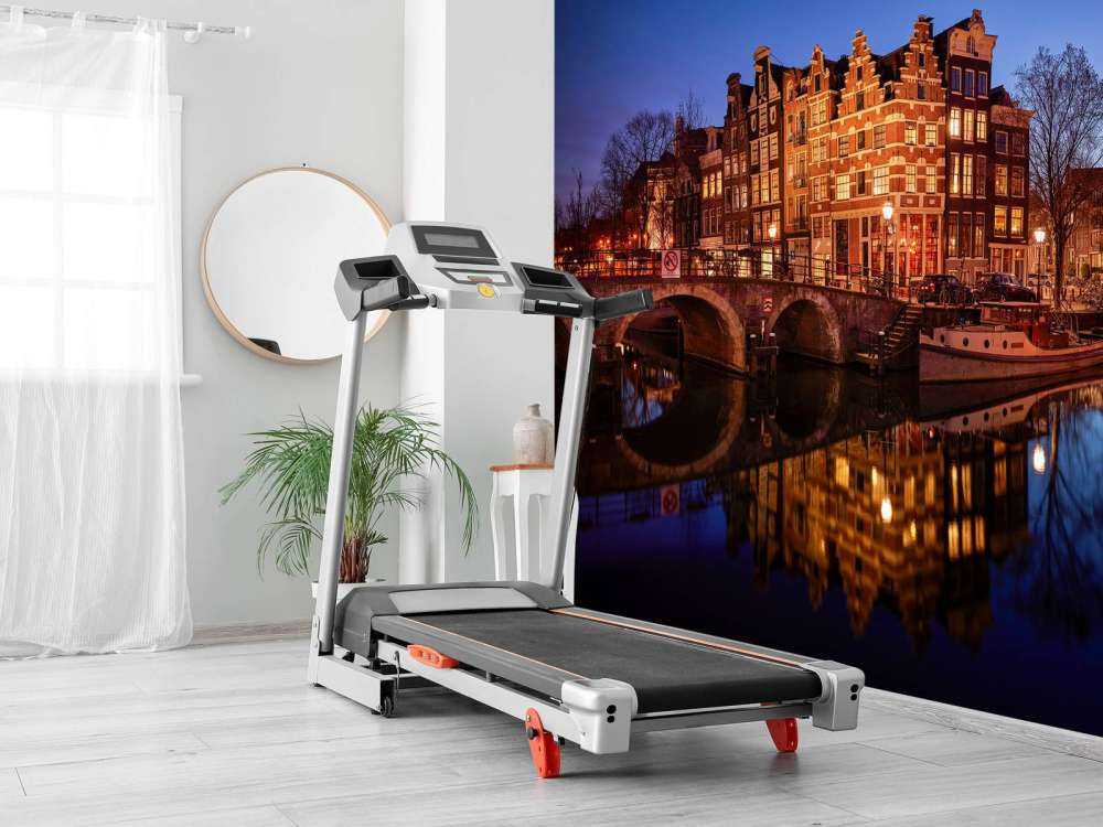 Opplyste hus langs kanalene