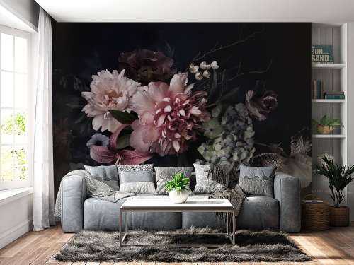 Vintage blomsterbed