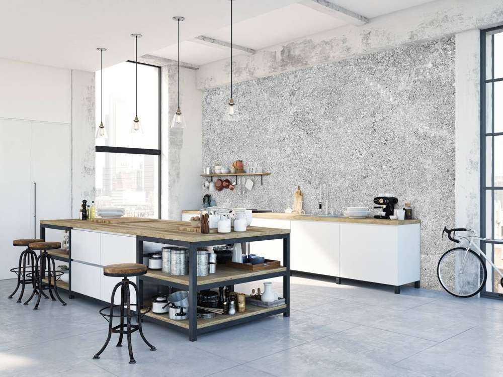 Grå betongkonstruksjon