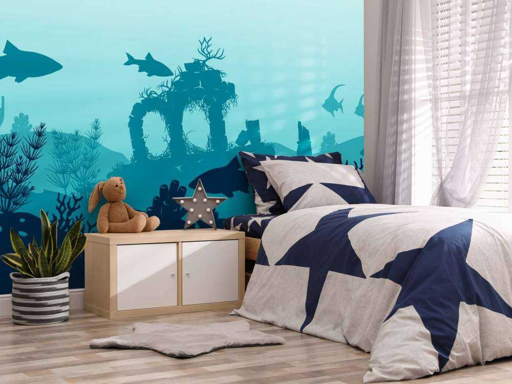 Undervanns silhuetter