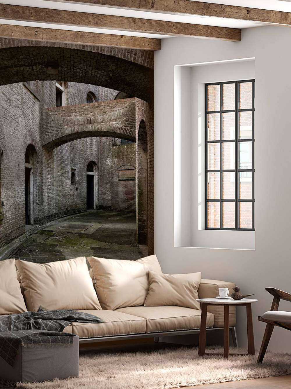 Innergård med valv