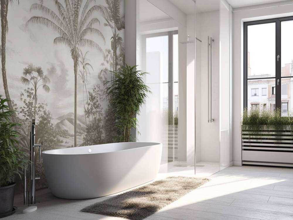 Romantiska tropiker taupe