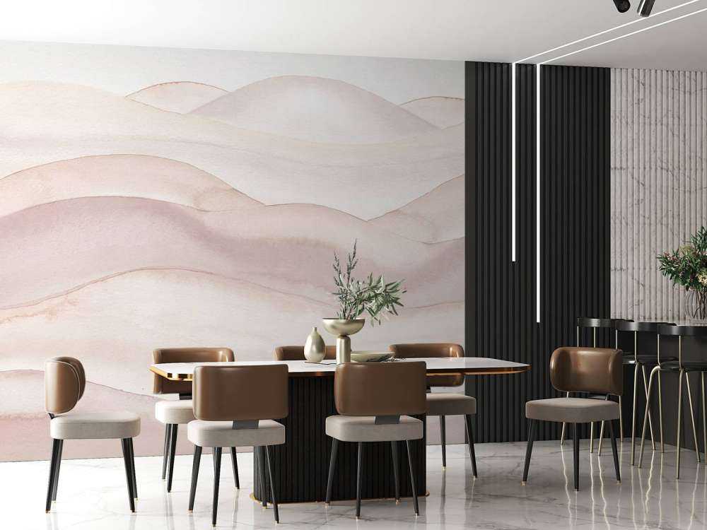 Abstrakt vågig gradient - nude