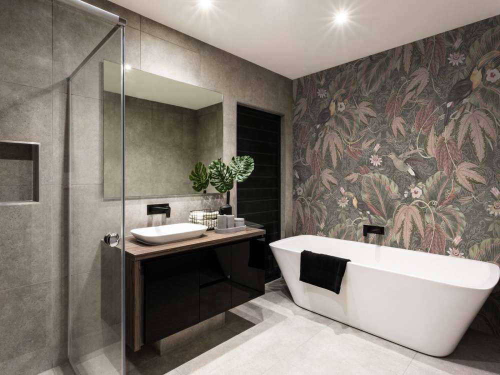 Tropiska djungelns fåglar & tukaner - vintage grön