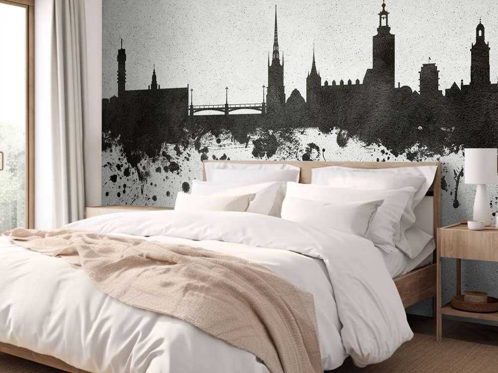 Akvarell silhuett, Stockholm