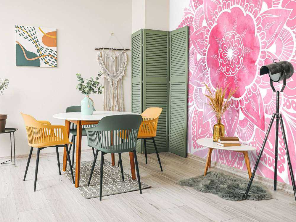 Mandala med blommönster