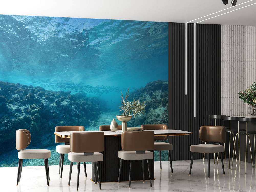 Undervattensvärld med koraller