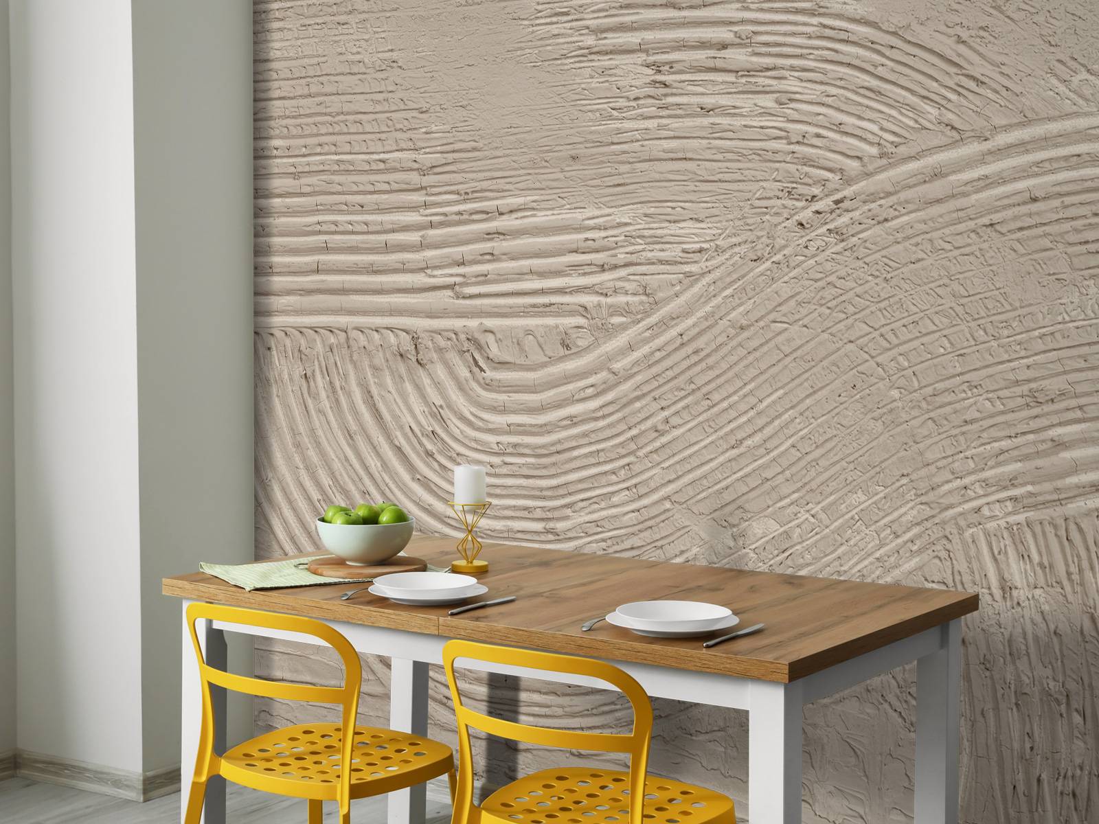 Texturerade linjer i linne