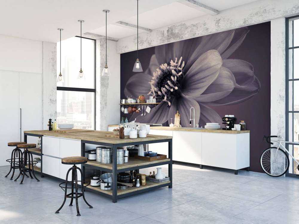 Mörk dahliablomma