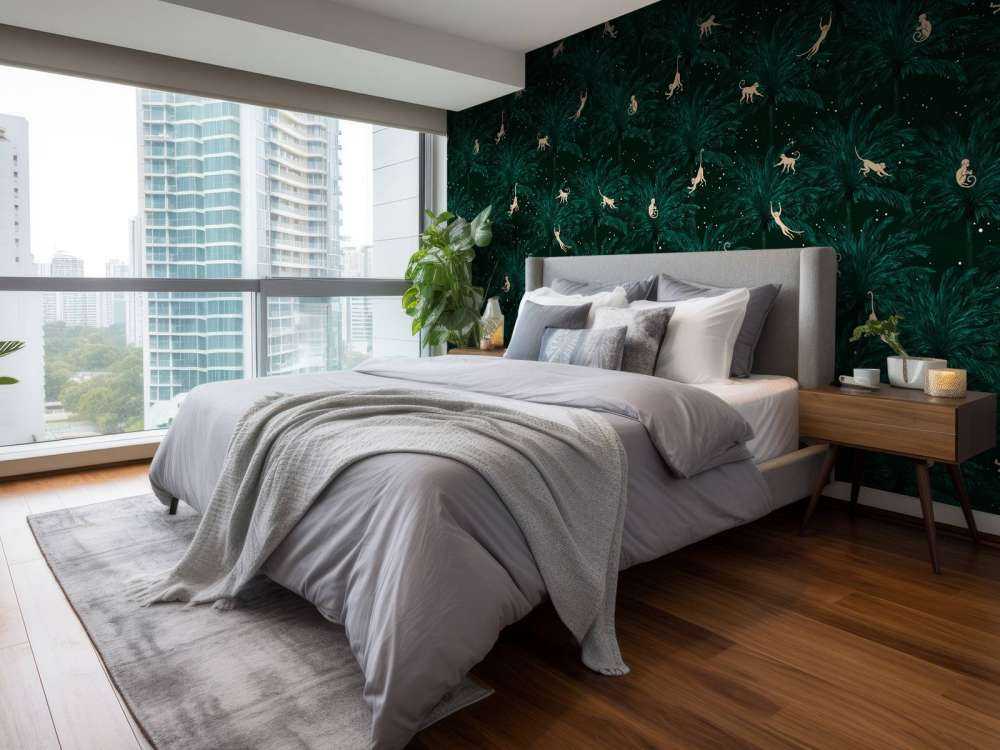 Tropiska apor - grön