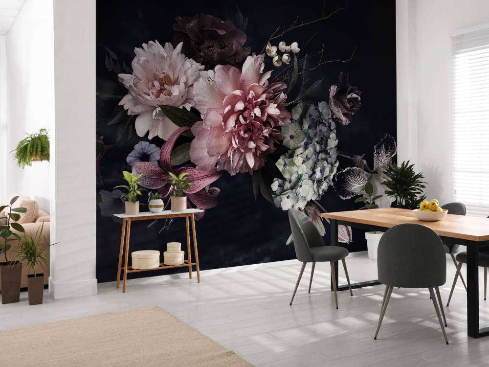 Vintage blomsterbdket