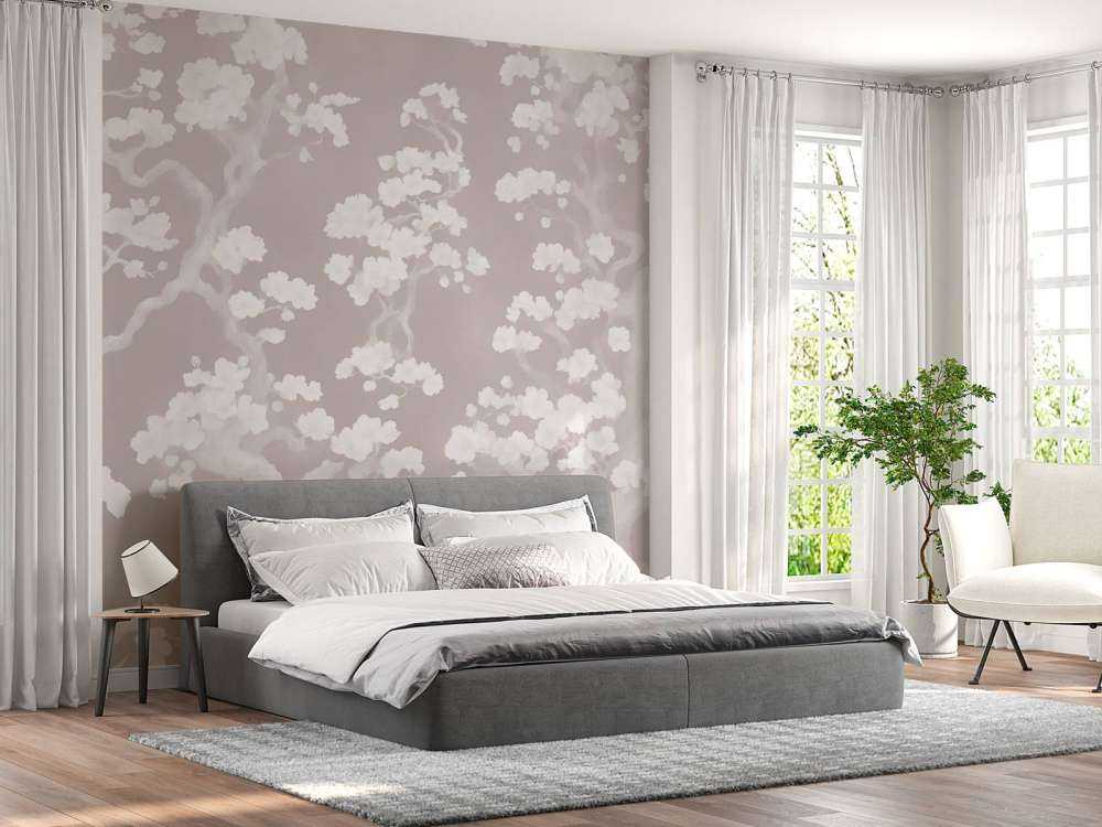 Vidunderlig blomstrende skov - pink