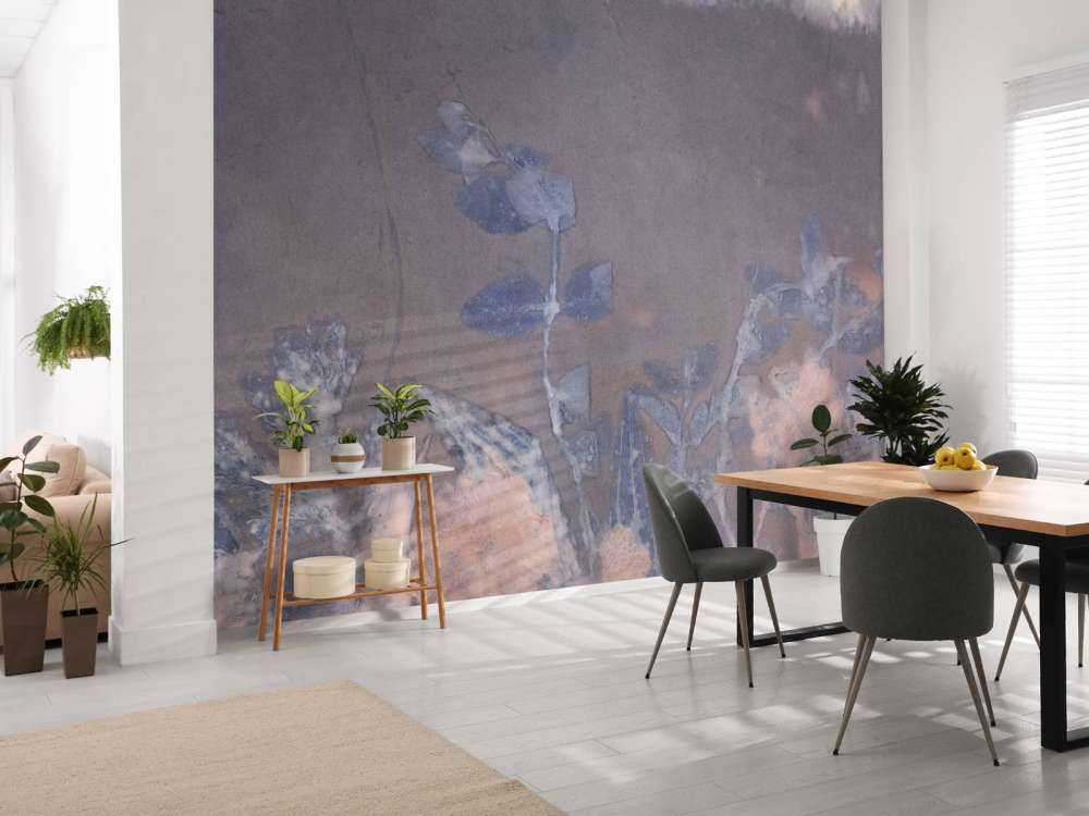 Wilde geranium og snebær - blå