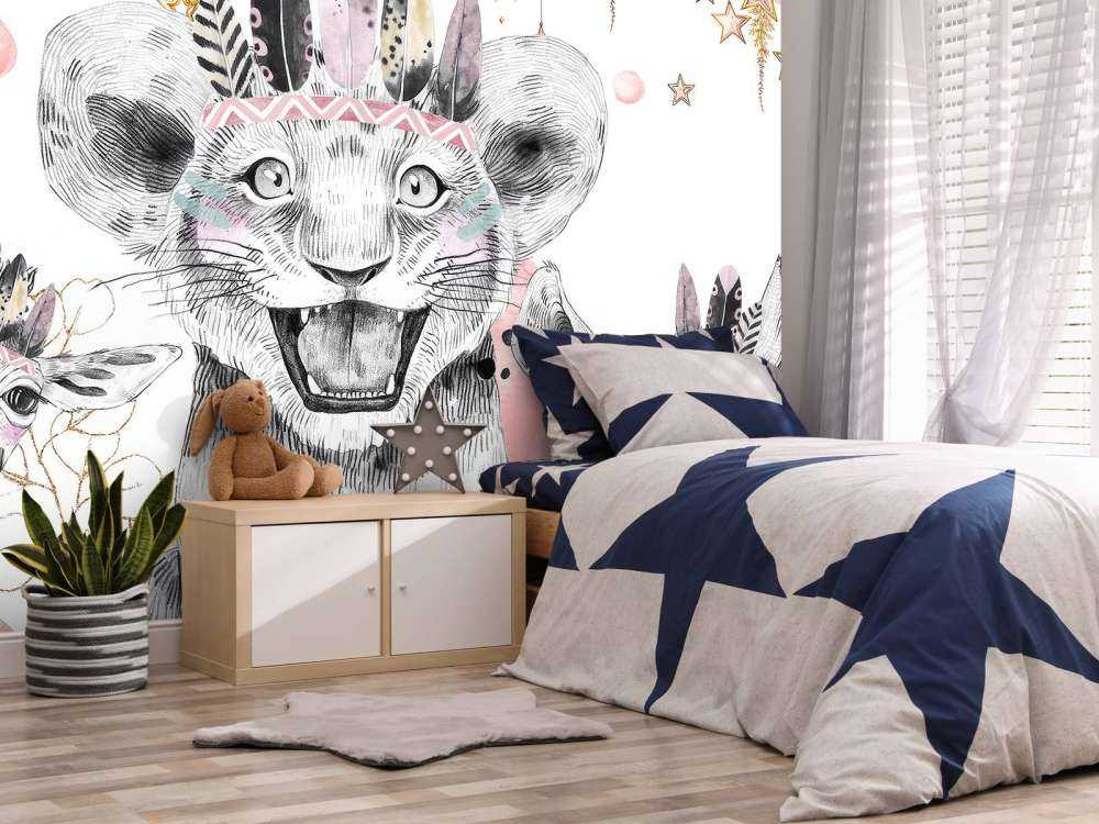 Drømmende dyr under stjernehimmel