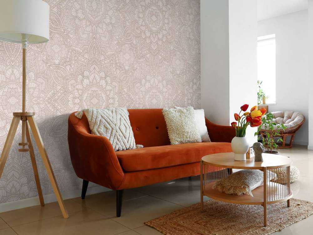 Boho Golden Mandala - beige