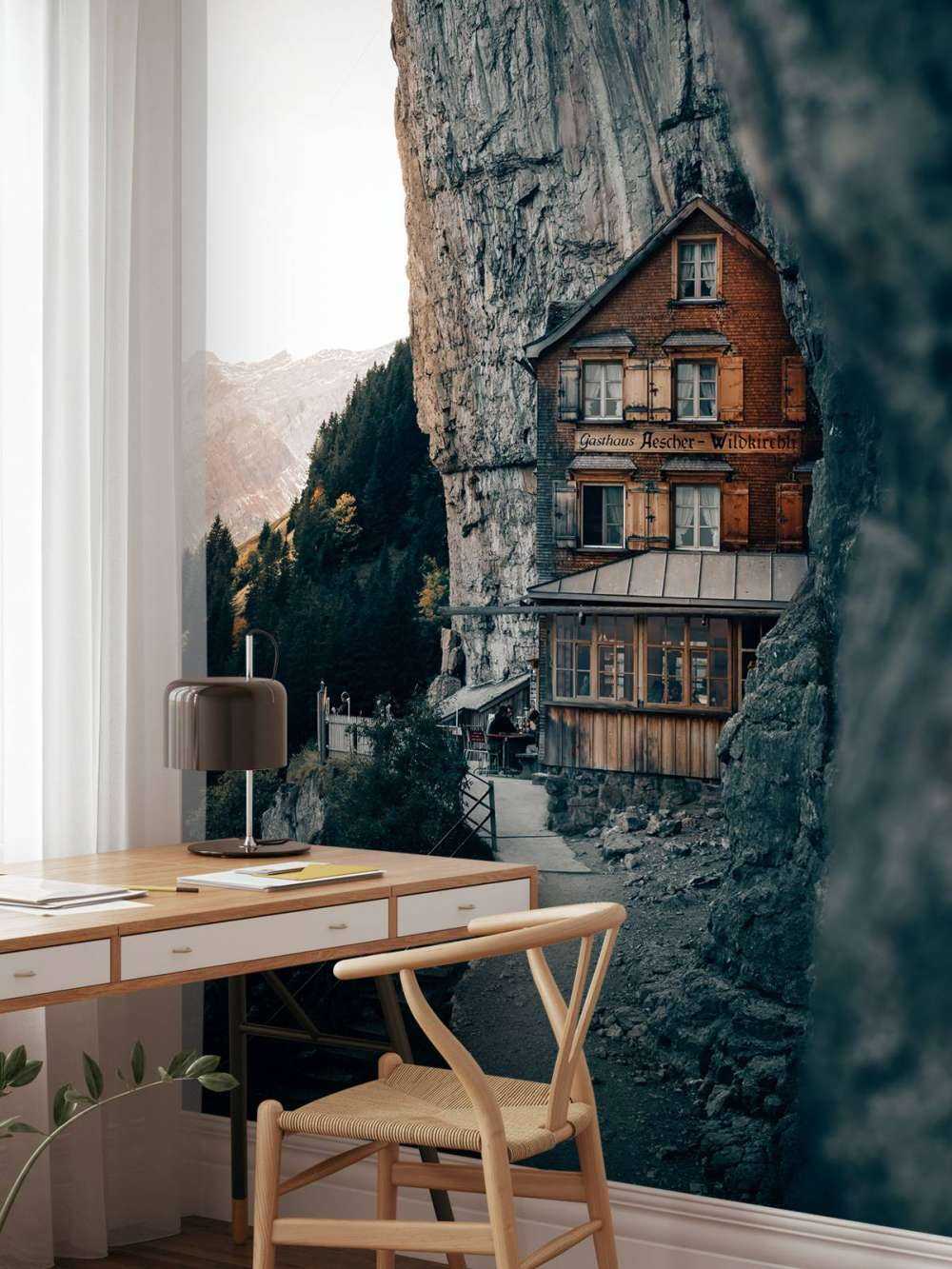 Bjerghytte i Alperne