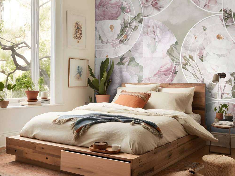Tidless Floral Elegance - Blush Grøn