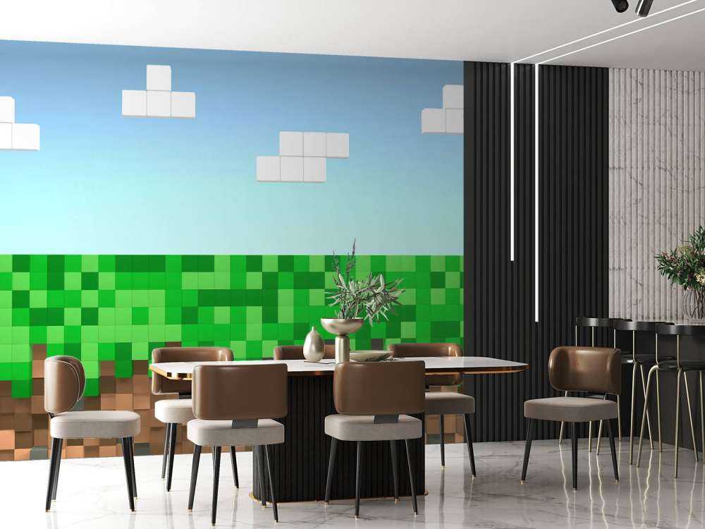 Minecraft landskab
