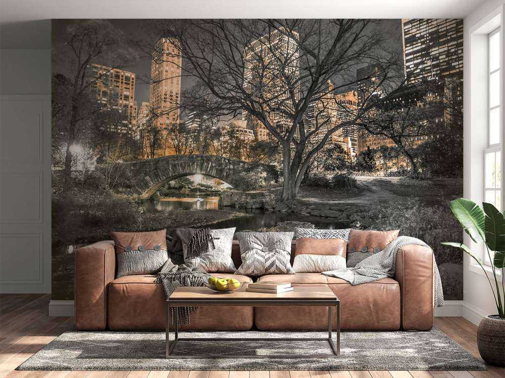 Central park om aftenen