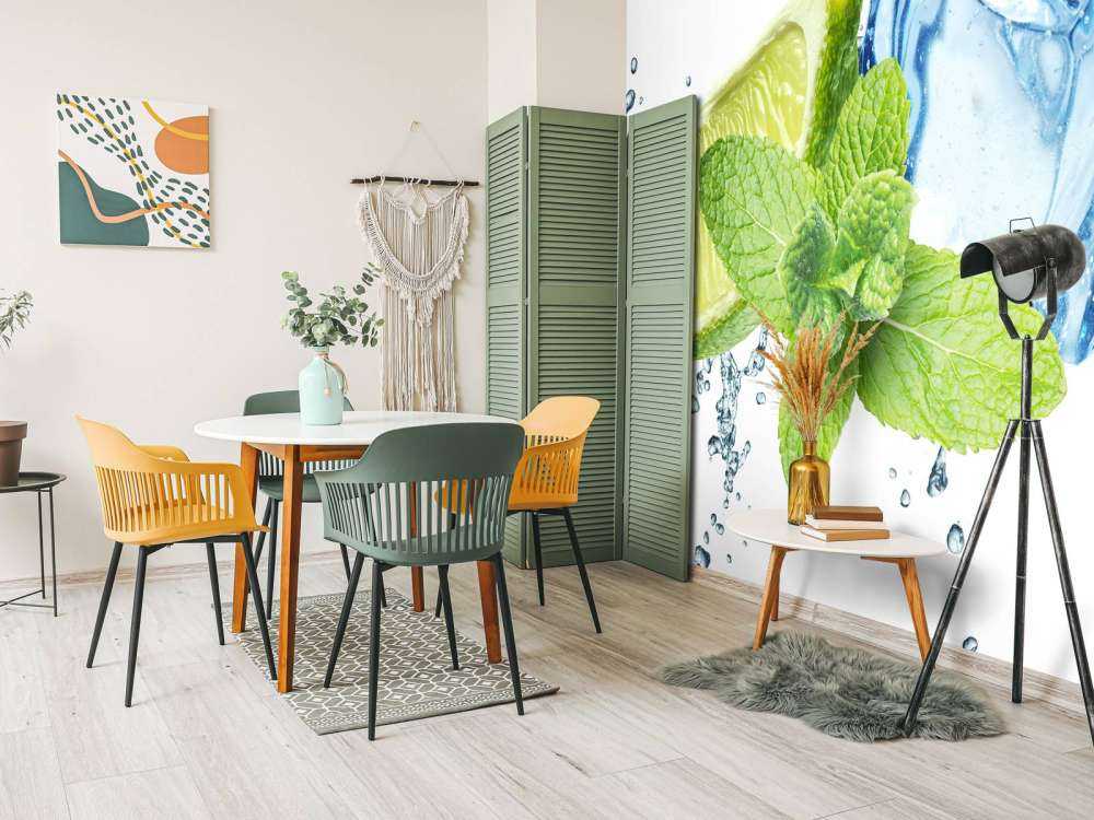 Sprøjt vand med mynte og kalk