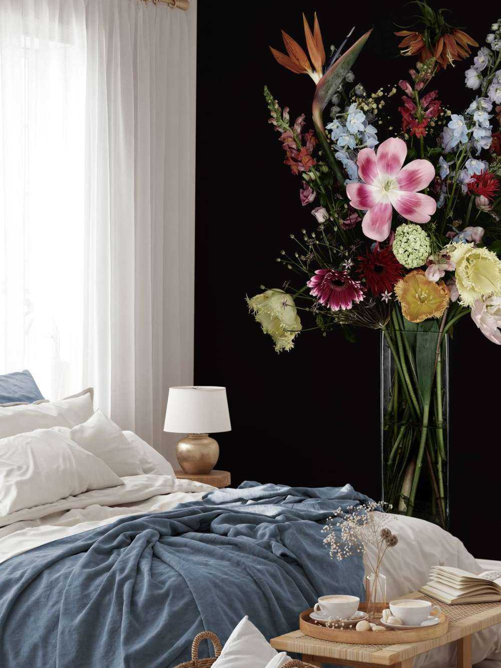 Stilleben af blomster