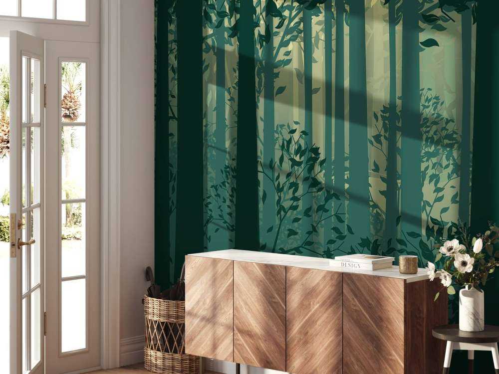 Abstrakt skovlandskab