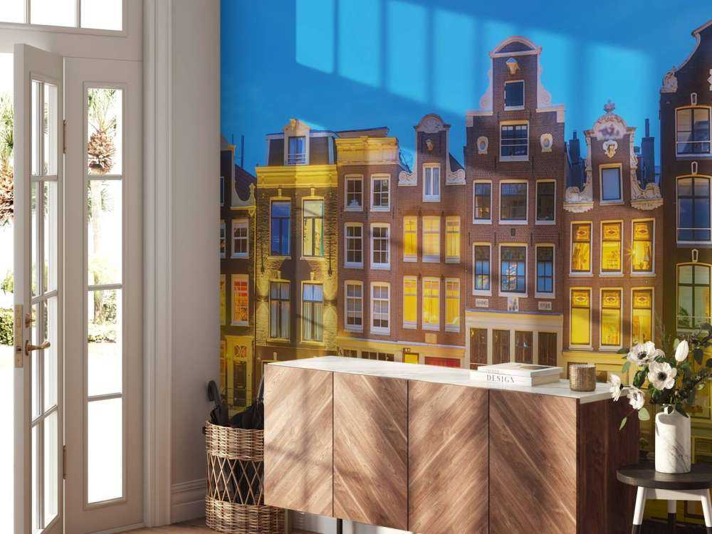 Amsterdam huse om natten