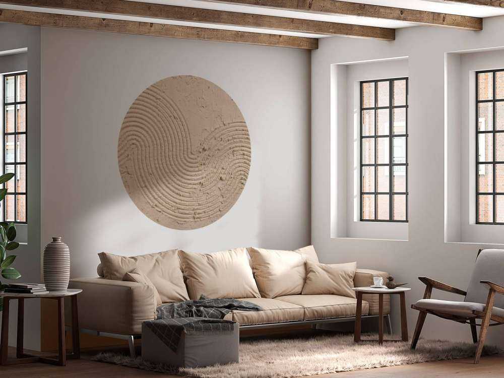 Kunst med tekstur i taupe